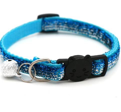 Cat Collar Adjustable with Bell – Soft Nylon, 19–32cm, Multiple Colors