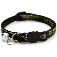 Cat Collar Adjustable with Bell – Soft Nylon, 19–32cm, Multiple Colors