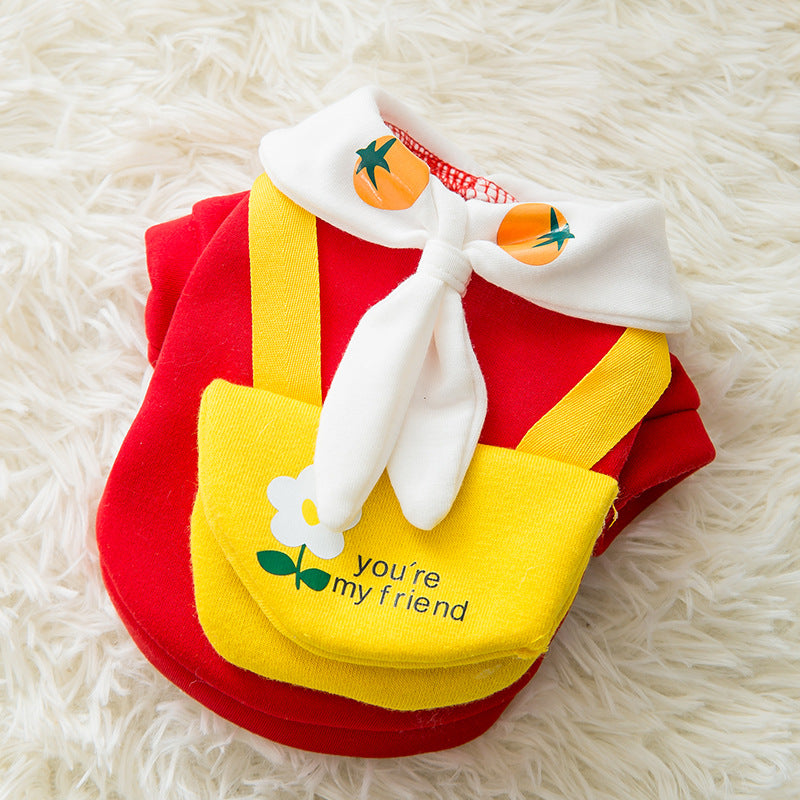 Dog & Cat Sweater Cotton Cartoon – Warm Winter Pet Clothes XS–XL