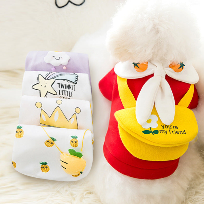 Dog & Cat Sweater Cotton Cartoon – Warm Winter Pet Clothes XS–XL
