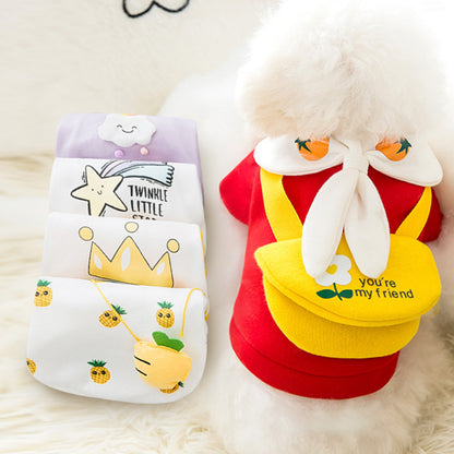 Dog & Cat Sweater Cotton Cartoon – Warm Winter Pet Clothes XS–XL