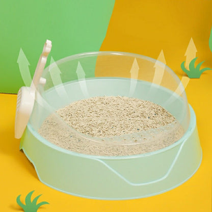 Cat Litter Box Semi-Enclosed with Shovel – Anti-Splash, Large & Small Sizes