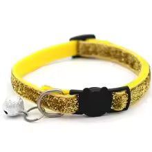 Cat Collar Adjustable with Bell – Soft Nylon, 19–32cm, Multiple Colors